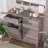 Wave Design 2-Door 2-Drawer Tilt Out Trash Cabinet, MDF Freestanding Kitchen Laundry Storage (Trash Can Not Included)-122622501