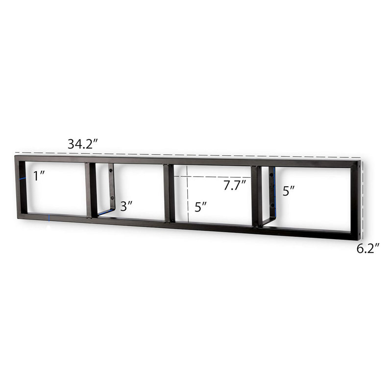 Floating Wall Shelves Set Of 5 - Video Game And Media Storage Organizer - No Assembly Required - Versatile Mounting Options For Dvds, Cds, Collectibles And Home Decor