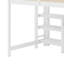 Lit mezzanine simple avec tablettes, bureau et tableau d'écriture-1609366853