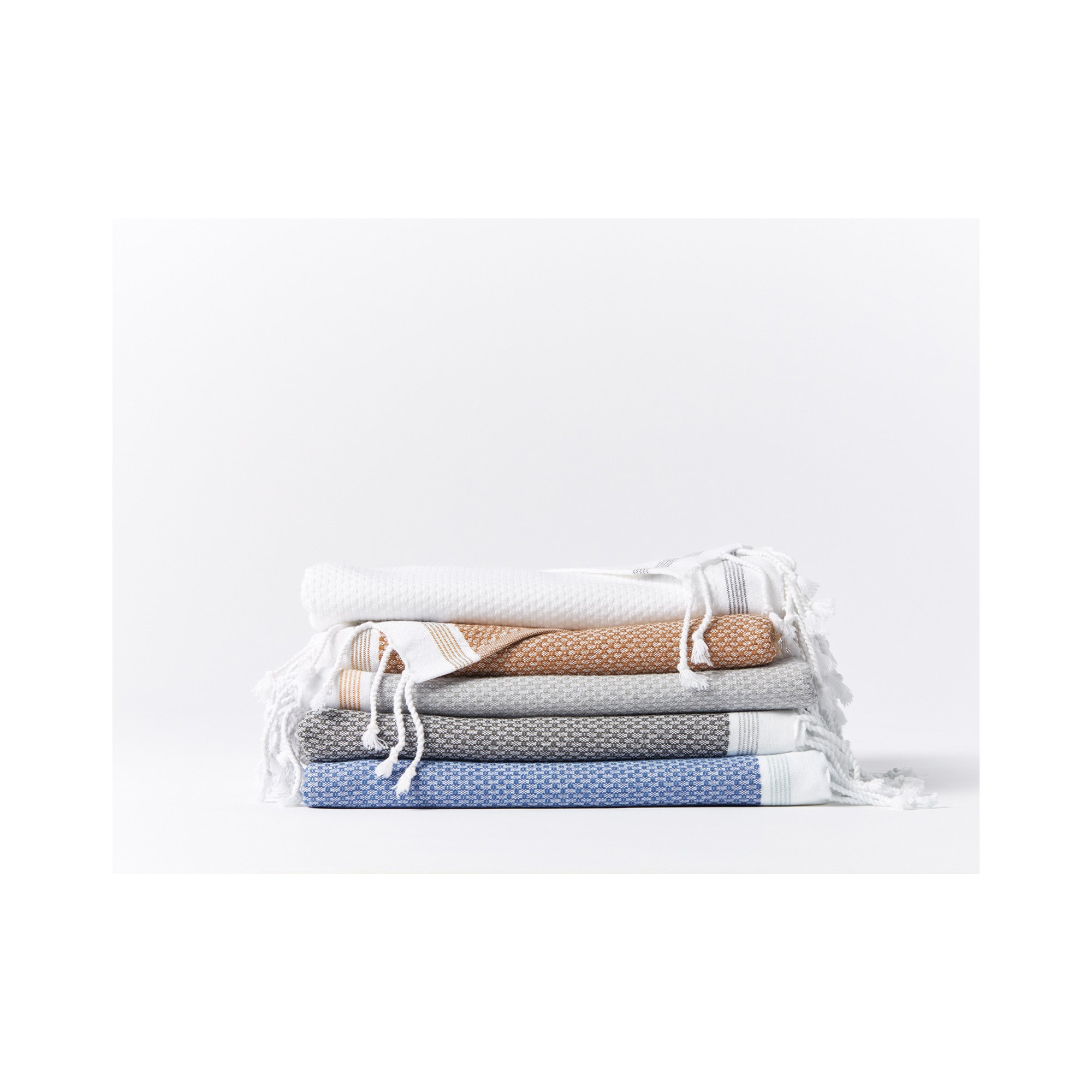 Mediterranean Organic Towel Set, Shadow/Deep Pewter, Washcloth - 1 Pack