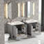 Meuble-lavabo moderne de 60 po - Portes à fermeture douce, étanches et tablettes intégrées?-1697792358
