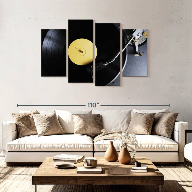 Disque vinyle jaune pastel Abarca