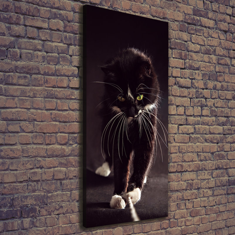 Black Cat - Wrapped Canvas Print