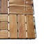 20 carreaux de terrasse imbriqués à carreaux, plancher carré en bois franc d'acacia jaune 12 "x 12" pour patio, banc, bord de piscine