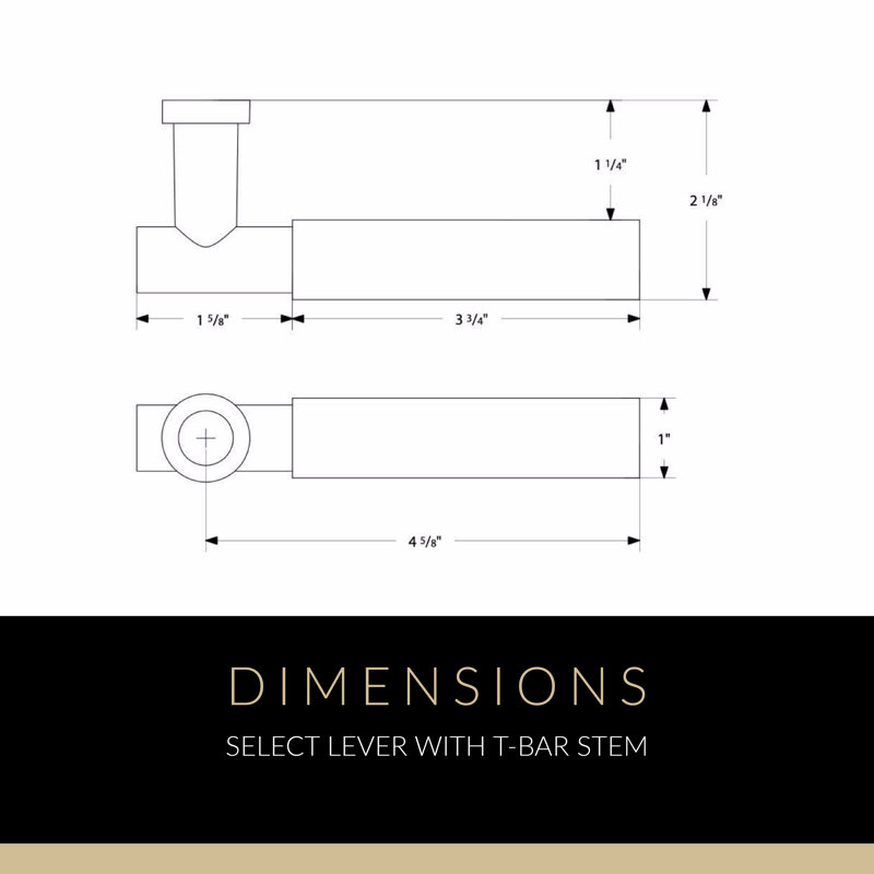 Ensemble de faux levier Emtek Select, rosette à disque, tige en T et poignée en marbre vert - l 5,875 po x L 5,875 po