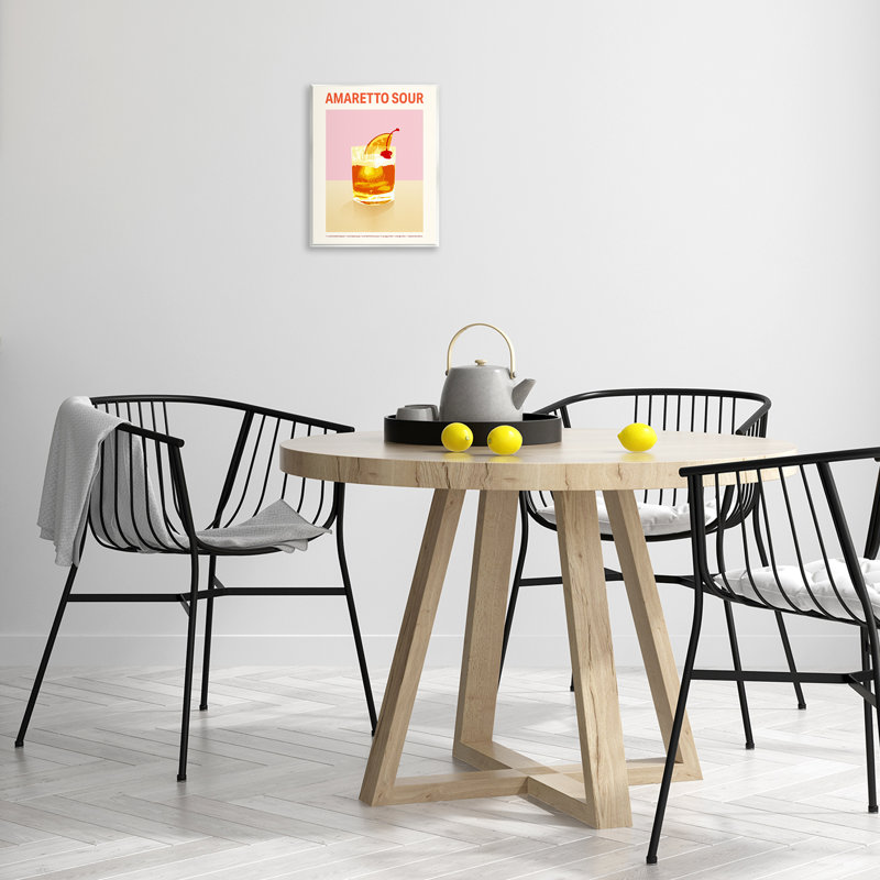 Plaque murale Amaretto Sour Classic Drink, design par Victoria Barnes