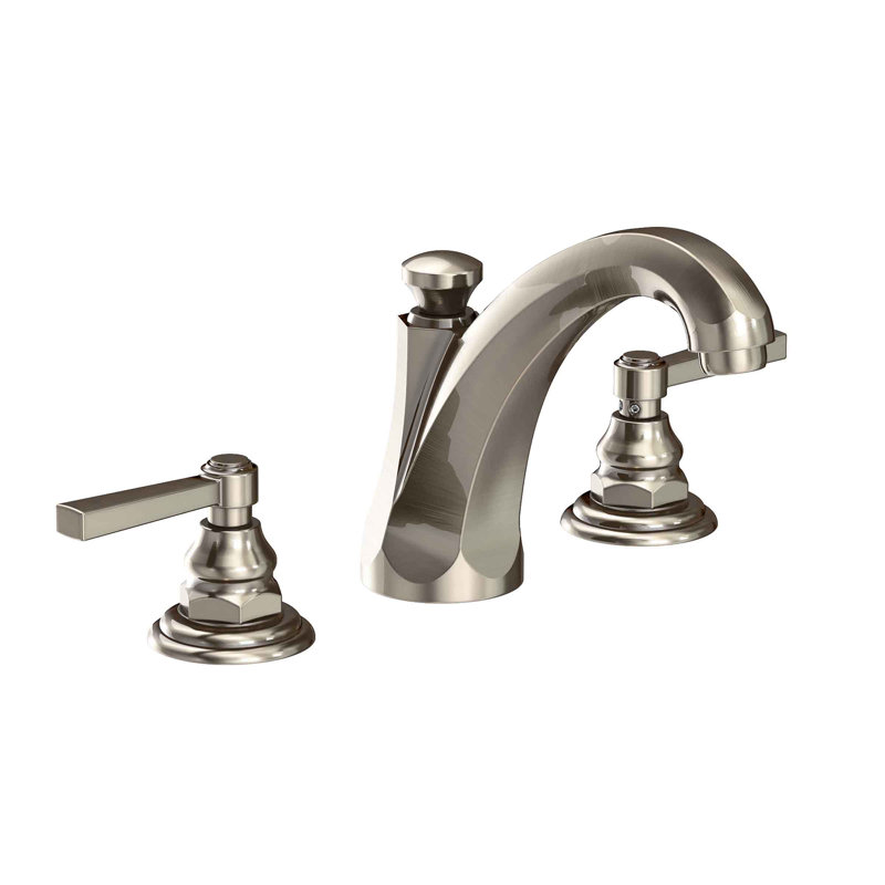 Astor Widespread Bathroom Faucet with Drain Assembly, Antique Nickel