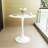 Ceballo Table Mid-century Dining Table for 4-6 people With Round Mdf Table Top, Pedestal Dining Table, End Table Leisure Coffee Table-707441822-802887413-707441821