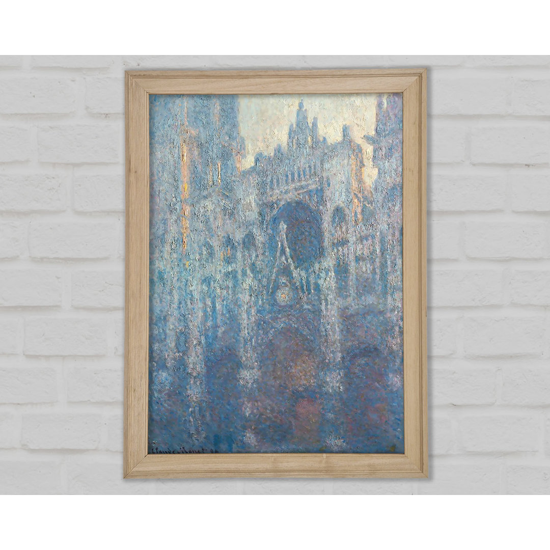 Das Portal der Kathedrale von Rouen im Morgenlicht von Monet - Einzelne Bilderrahmen Kunstdrucke