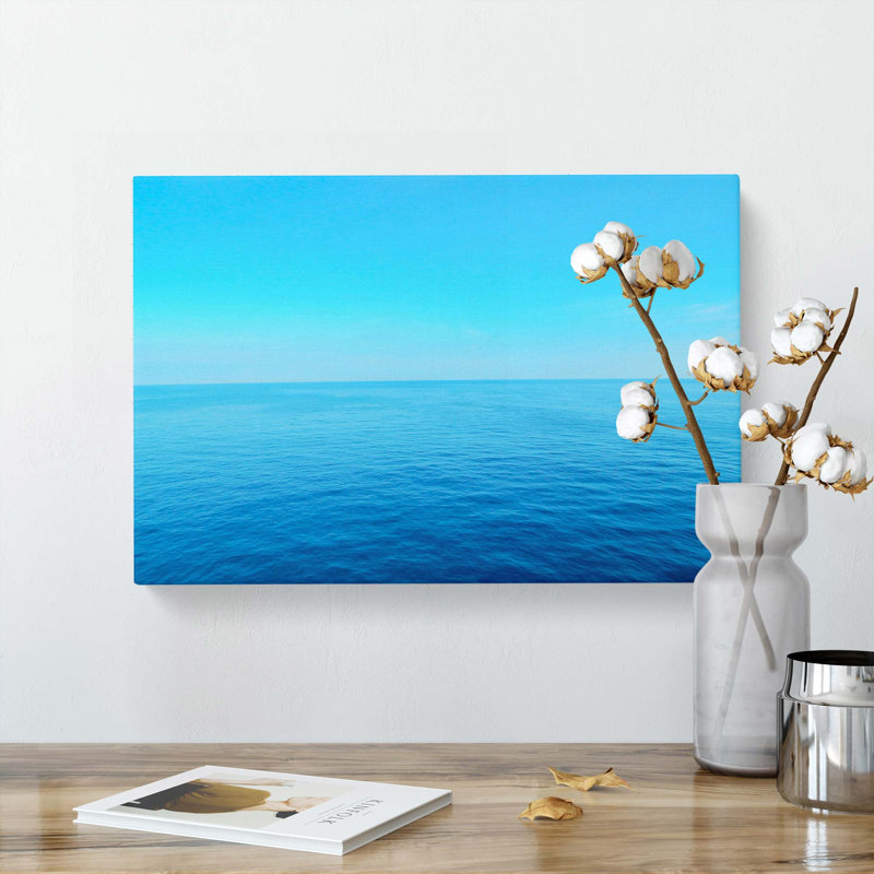 Blue Ocean Horizon - Wrapped Canvas, 35cm H x 50cm W x 3cm D
