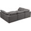 Canapé modulaire symétrique en velours avec repose-pieds de 105 po Atis-1765248409