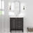 Oval Framed Recessed Wall-mounted Medicine Cabinet with Mirror with Shelves-593315719