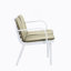 Causeuse d'extérieur en PP, structure blanche avec coussin vert-513791325
