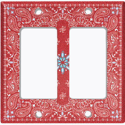 Patterned 2 - Gang Toggle Light Switch Standard Wall Plate