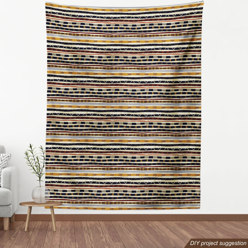 Tissu formes éthniques, l 36 po x L 360 po