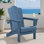 Chaise Adirondack pliante en PEHD Wolak avec porte-gobelet double