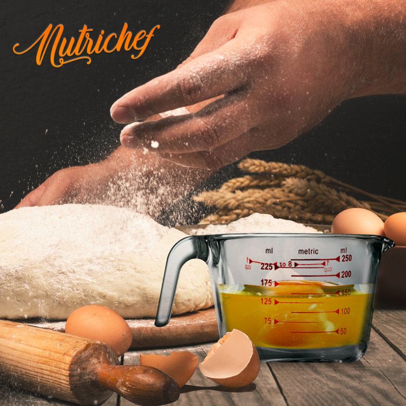 NutriChef Glass Measuring Cup