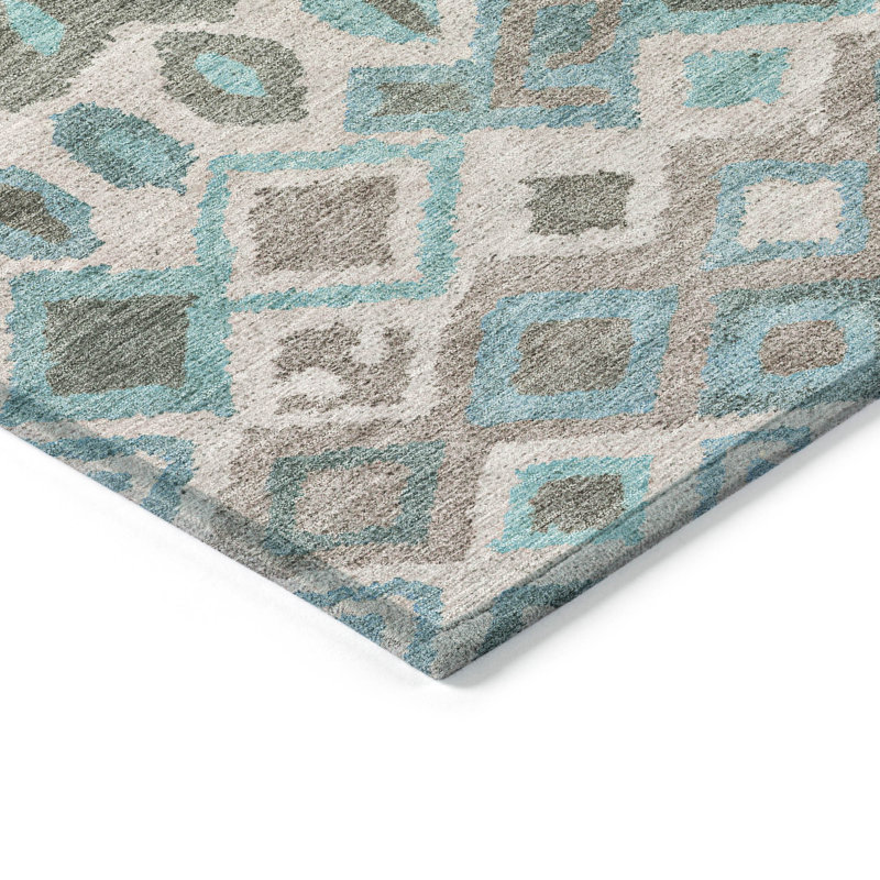 Machine Washable Indoor/Outdoor Matteson ACN2304 Casual Rug, Rectangle 8' x 10'