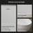 MonBlari 64" X 33" Free standing Soaking Solid Surface Bathtub with Overflow and Pop-up Drain For Bathroom-120904044