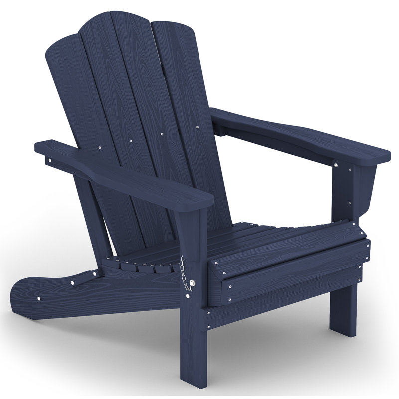 Teo Foldable Outdoor Adirondack Chair, Blue