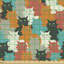 Oshaughnessy Cats Messy Furry and Fluffy Fabric