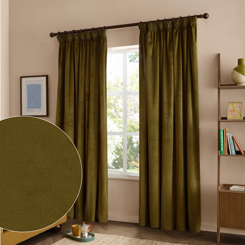 The Ultimate Velvet Blackout Curtain Panel Pair, 117 cm Width x 137 cm Drop