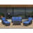 Schutt Wicker 5 - Person Patio Conversation Set with Cushions-101177744-101170023