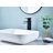 Waterfall Spout Bathroom Sink Single Handle Faucet With Pop-Up Drain (No Overflow)