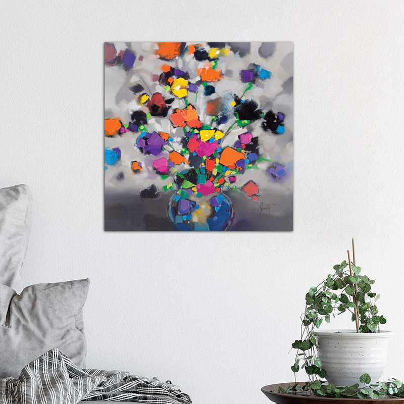 Floral Spectrum I by Scott Naismith - Wrapped Canvas Print, 93.98 cm H x 93.98 cm W x 1.91 cm D