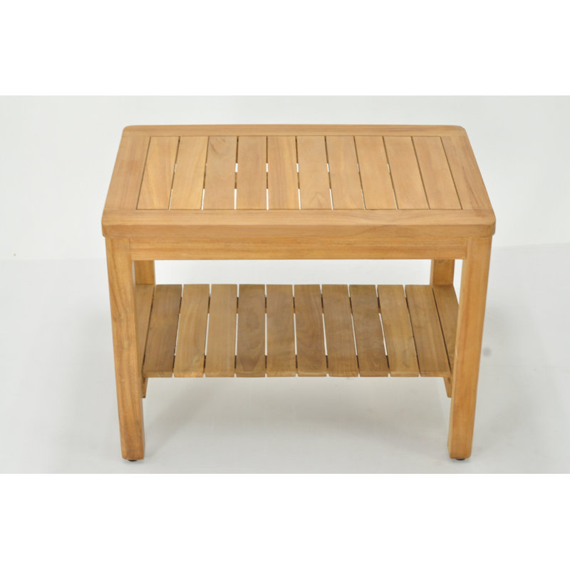 Whitaker 30'' W Teak Shower Bench