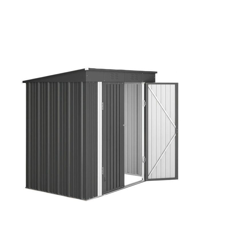  Remise de rangement verticale l 6 pi x P 4 pi, Gris