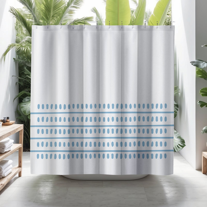 Rideau de douche Coco, Bleu