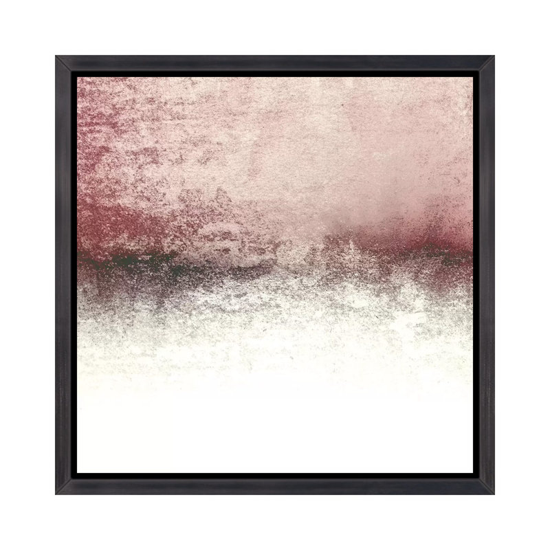 «Blush» - reproduction d'art, H 18 po x l 18 po x 1,5 po, Cadre noir vieilli