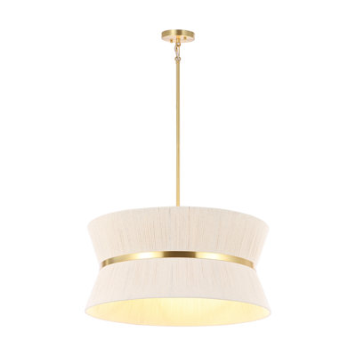 Lustre tambour à 4 lumières à intensité variable Abbington