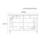 Buffet artistique en bois peint
