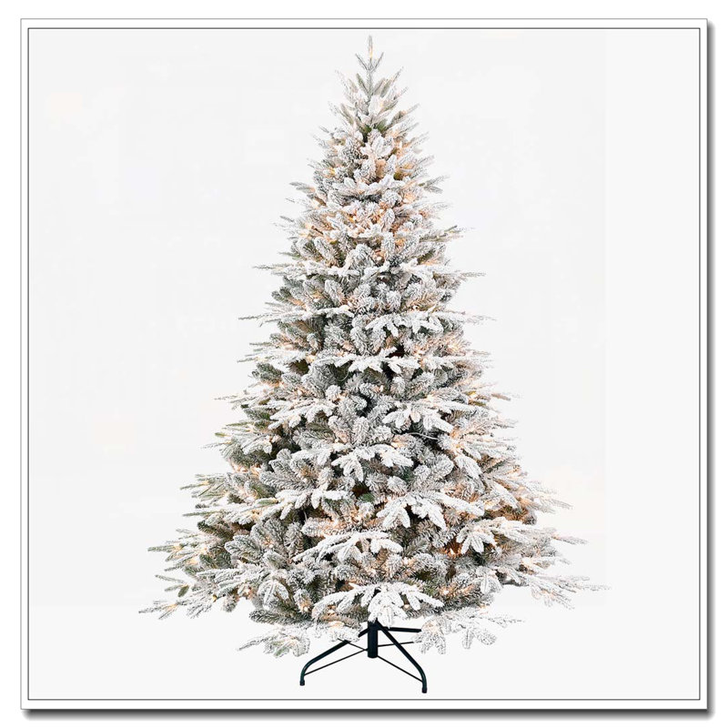 Arbre de Noël artificiel enneigé 6 pi, H 6 pi 