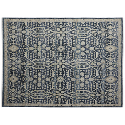 One-of-a-Kind Rectangle 7'10" X 9'10" Hand Knotted Area Rug