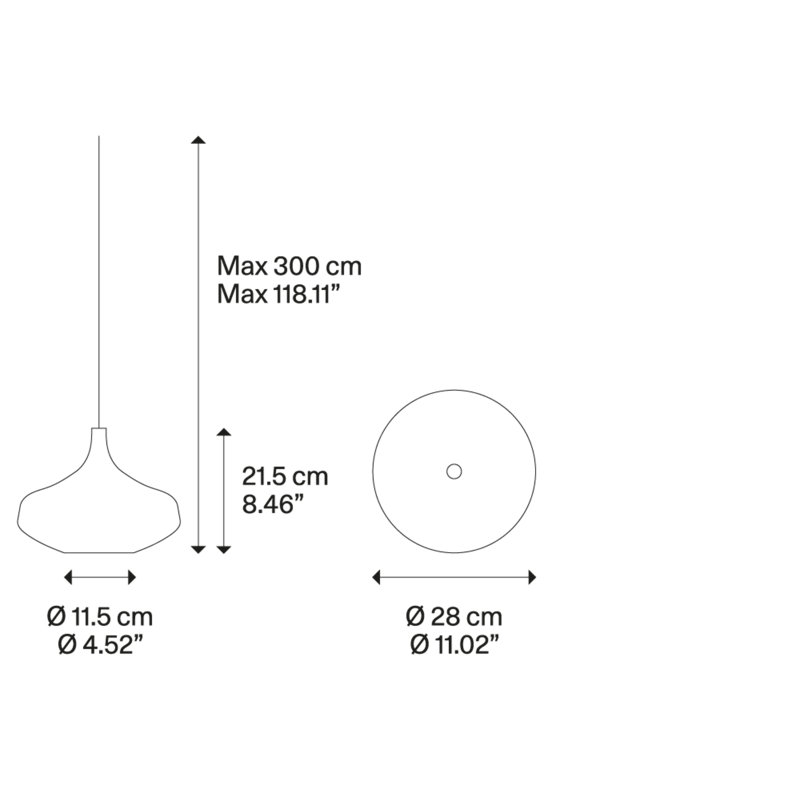 Lodes Nostalgia Suspension Lamp Black Cable Line-V, Clear/Black