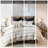Cotton Bedding - Queen, /Charcoal, 100% Cotton, Style, Hidden Bartacks, 2 Shams, , Classy Comforter Full/Queen, Casual Modern Design-120945507-120945509