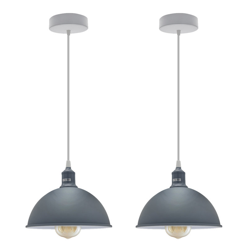 Gingras 2 - Light White Single Pendant, Grey, Yes
