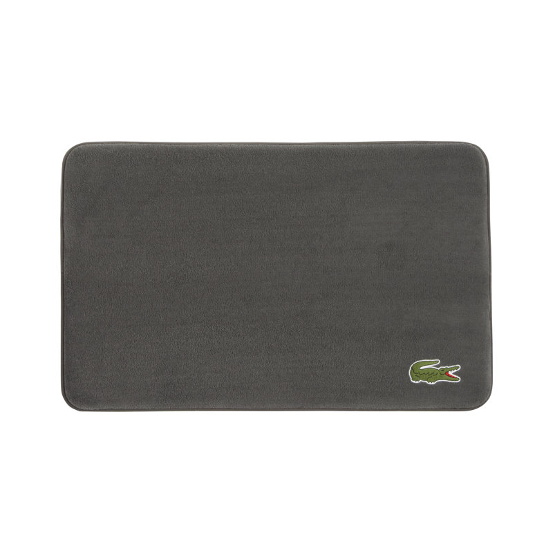 Lacoste Croc Legend 19x30 Memory Foam Non-Slip Bath Rug, Cliff