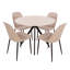 Sisquoc 5-Piece Casual Dining Set - Spacious Round Table & 4 Duo Plastic Chairs-1517852450-1532434543