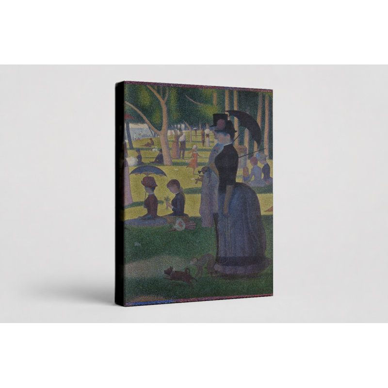 «A Sunday on La Grande Jatte» (1886) - Art mural sur toile, 14" W x 11" H