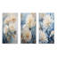 Minimalisme Blooming Mums, peinture en bleu et blanc-1667496839