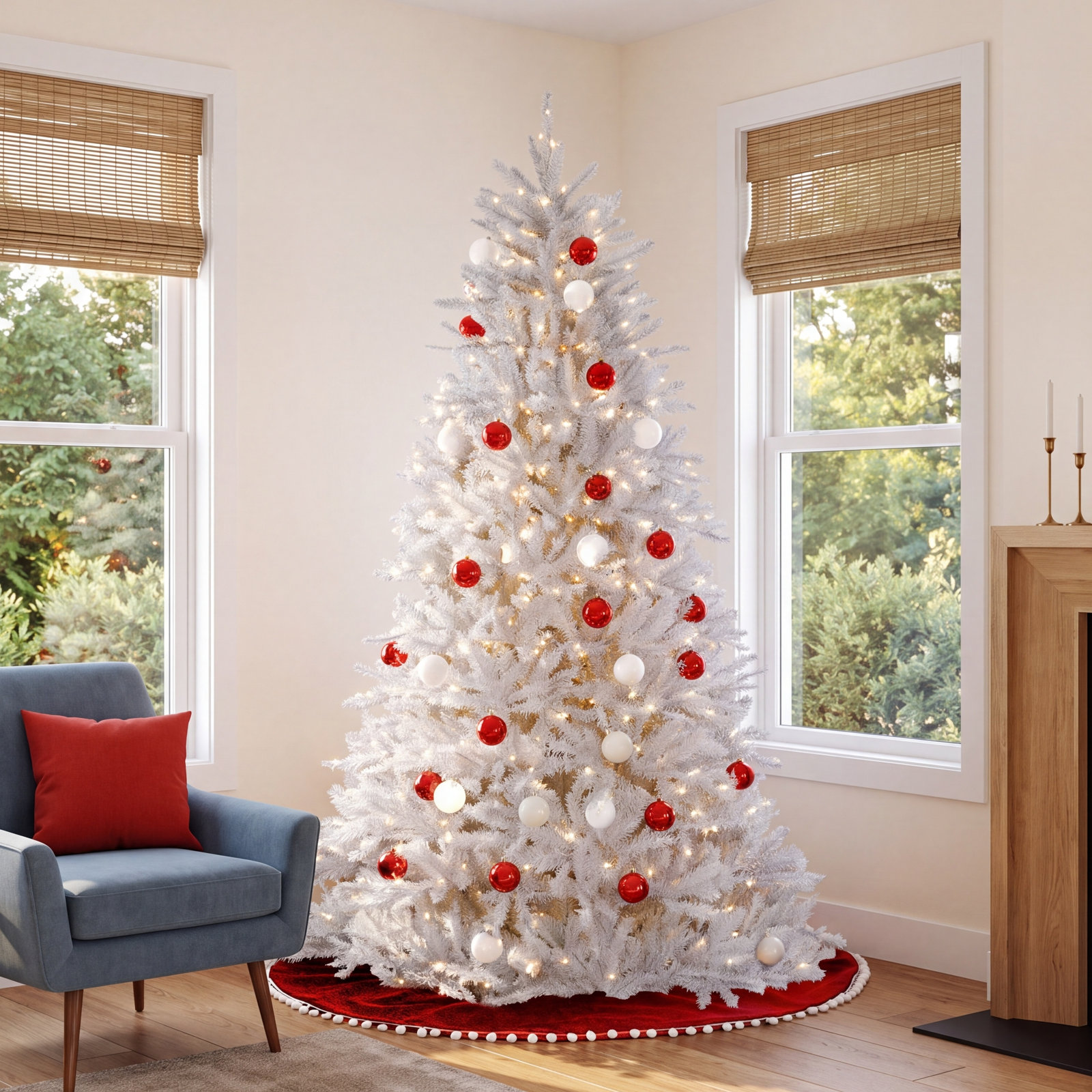 Pre-Lit Fir Christmas Tree, 6.5'