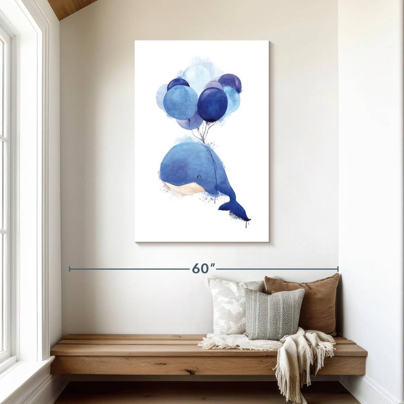 Baleine volante, H 45 po x l 30 po