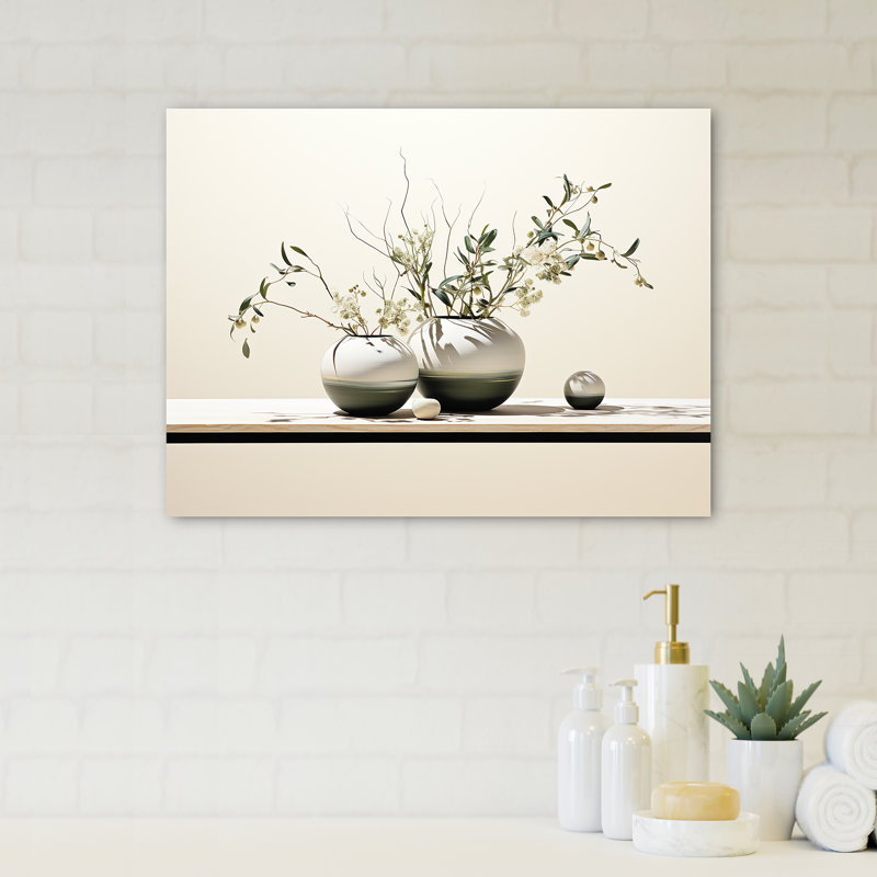 Zen Spa plans Relaxing toilette - Art mural, articles de toilette, H 24 po x l 32 po x P 1 po