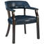 Chaise de salle à manger à accoudoirs capitonnés bleu LUMera Collection-106905285-108053389