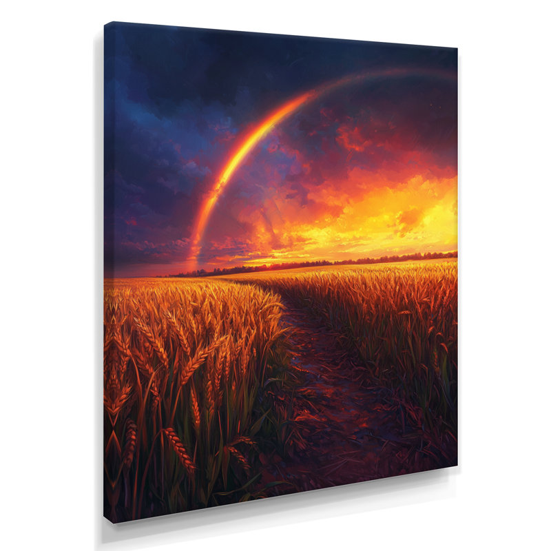 Maidste - Landscapes Wall Art Living Room, 32" H x 16" W, Wrapped Canvas, Does Not Apply