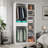 Freestanding Closet System,  Stand-Alone Wardrobe With 6 Open Shelves,74.8'' Heigh Closetwith 1 Wood Drawers, Wood Walk-In Closet With 2 Hanging Rod